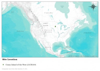 Figure 1. Location of Coney Island of the West (21CR164). Author’s own.